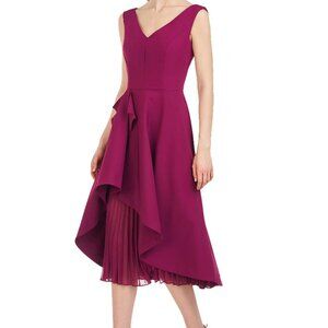 Kay Unger Begonia midi dress in Boysenberry